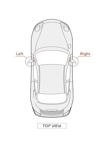 Verre de rétroviseur gauche chauffant Lexus RX 2003-2008