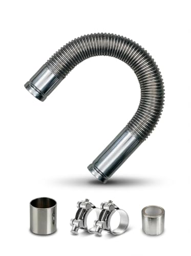 Flexible Stainless Steel Exhaust Tubing, 1.5" ID x 27.6"