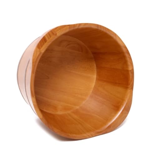 Cubeta de baño para pies de madera roble 42x28x25 cm miniatura 3
