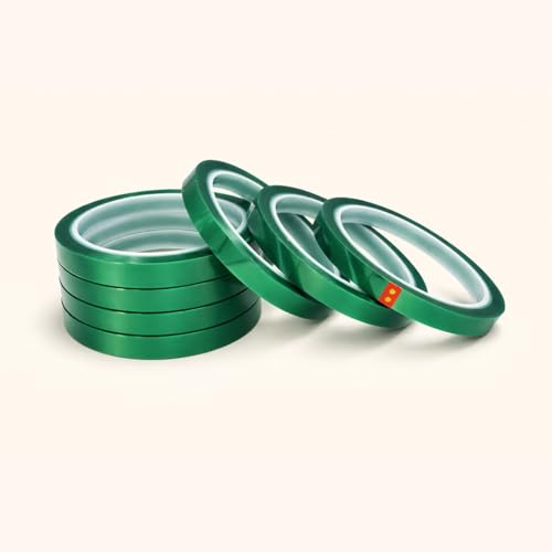 Image of Heat Resistant - High Temperature Thermal Tape - Sublimation Tape for Heat Press, Ideal for Thermal Works (Pack of 3) (33m x 10mm)