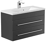 Envío gratis Mueble de baño Mars 800 SlimLine Negro brillo sedoso