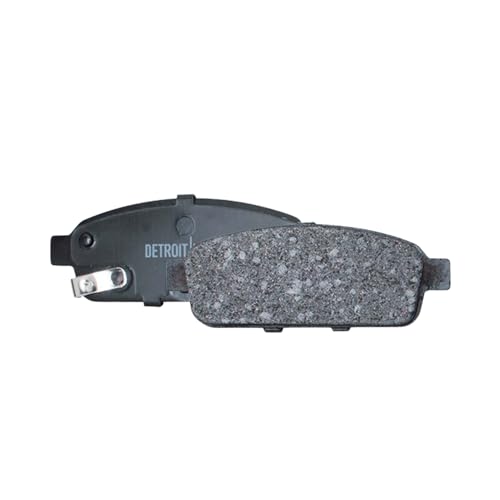 Image of Detroit Axle - Rear Brake Pads for Chevy Cruze Limited Orlando Sonic Trax Volt Buick Cascada Encore Verano Cadillac ELR Ceramic Brake Pads w /Hardware Replacement