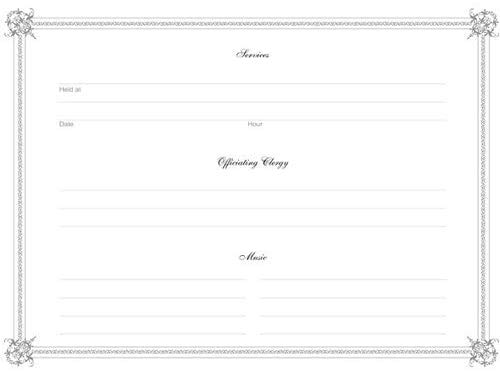 BookFactory Funeral Guest Book in Memory/Imitation Leather Memorial Book/Memorial Guest Book/Funeral Register Books – Black, 48 Pages, 8 7/8'' x 7'', Section Sewn Hardbound (Made in USA) by BookFactory - Image 4