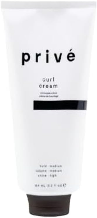 Curl Cream for Curly Hair - Frizz Control and Curl Defining Cream with Bamboo, Green Tea and Baobab - Medium Hold Moisturizing Styling Cream - Silicone Free, Vegan - 5.9 oz