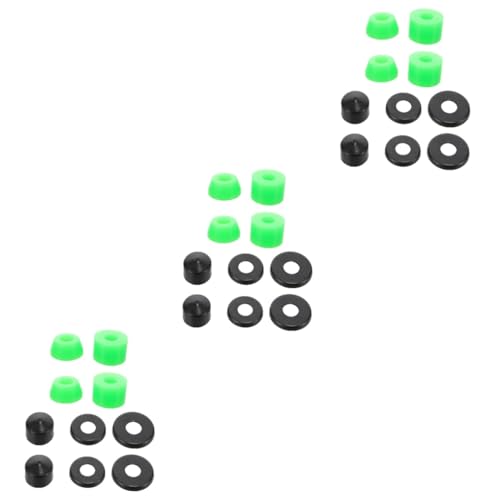 BESPORTBLE 3sets Truck Bushing Replacement Kit for Skateboards Shock Absorbers Cup Washers Lightweight Compact Four-Wheel Skateboards