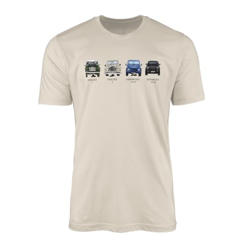 SMARTYPANTS Defender Evolution Series T-Shirt - Land Rover 1948 to 2024 Off-Road 4x4 Graphic Tee - Gift for Car Enthusiasts Dad Birthday Christmas Fathers Day