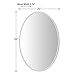 KOHROS Frameless Oval Mirror 20
