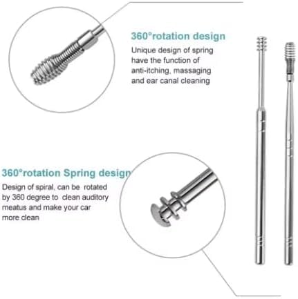 Stainless Steel Ear Wax Removal Tool Kit 6PCS with Case image 3