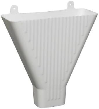 Funnel For 2 x 3-In. Downspout, White Plastic