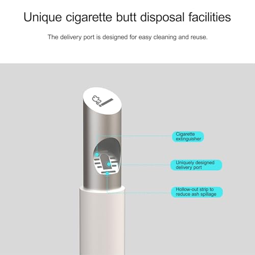 Steel Lockable Trash Can for Secure Waste Disposal in Patios, Gardens, Hotels, Pubs & Offices - Durable Standing Waste Container with Key Lock System