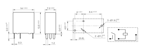 Relé GRK-S-112DM KA-1A-12V-25A ideal para reparar luces y caravanas 2