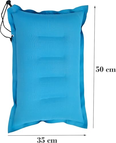 Image of Aim Emporium Rectangular Inflatable Air Pillow for Travel in Train, Bus and Flights for Sleeping Size Standard.