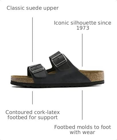 Image of Birkenstock 75248339 Arizona SFB Black Oil LTR 39