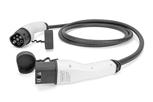 Digitus Cavo Di Ricarica Mode 3 Per Auto Elettriche E Phev - 5 M - Tipo 2 - Monofase - 32 A - 7,4 Kw - Nero/Grigio - 6