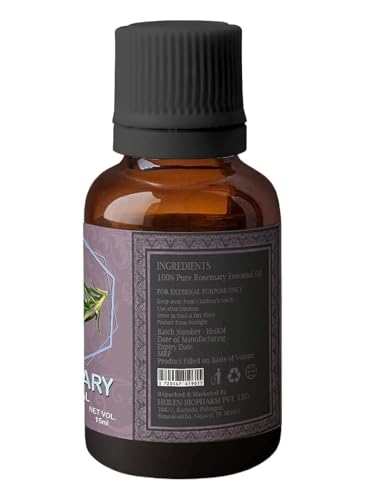 Heilen Biopharm Rosemary Essential Oil For Body Nourishment - 15 mL Bottle Pack of 1
