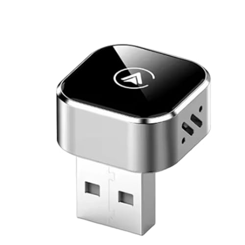 Mini caja inteligente CarPlay y Android Auto inalámbrico Jnchdghwa dongle plug and play para coche