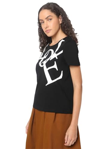 Image of VERO MODA Women's Letter Print Regular Fit T-Shirt