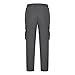 Men's Cargo Pants Stylish Patterned Casual Track Pants with Pockets Joggers Durable Fashion for Daily Outfits Travel（Dark Gray，X-Large）