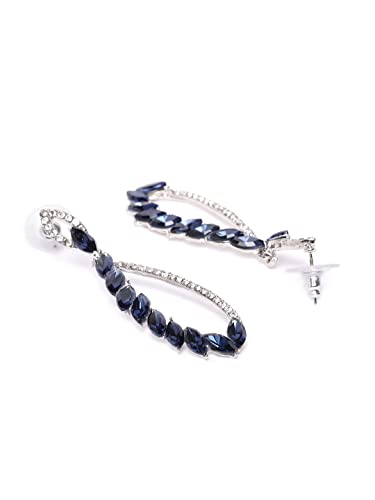 YouBella Jewellery Celebrity Inspired Crystal Studded Dangler Earings Earrings for Girls and Women