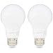 AmazonBasics 60W Equivalent, Soft White, Dimmable, 10,000 Hour Lifetime, A19 LED Light Bulb | 2-Pack