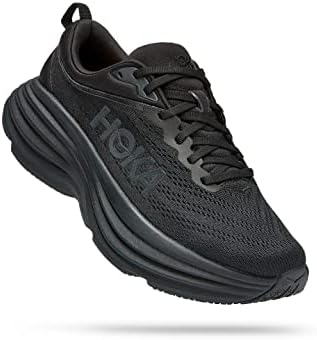 HOKA ONE ONE Bondi 8 Womens Shoes Size 9.5, Color: Black/Black | Image 3
