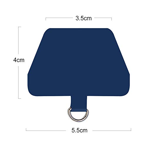 Phone Tether Tab, COCASES 2 Pack Update Phone Lasso Patch with Replacement Part for Smartphone Lanyard Safety Tether（Blue） - Thumbnail 4