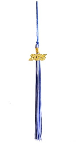 Image of 2025 Tassel Graduation, Blue and White Tassel 2025