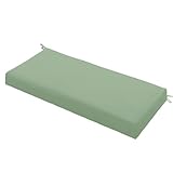 Outdoor Bench Cushion Waterproof 36'x14', Fade-Resistant Patio Furniture Replacement Pad with Ties - Also Fits Indoor Entryway Bench or Window Seat, Sage Green