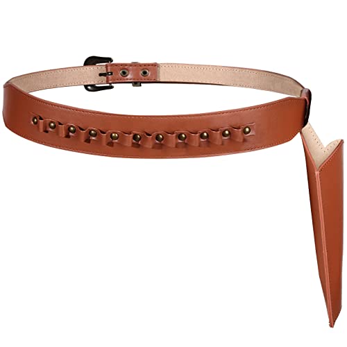 Saintrygo Halloween Cowboy Gun Belt Holster Pu Leather Masquerade Western Cowboy Costume Cosplay Accessories cover