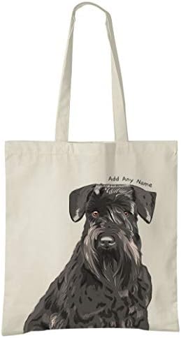 Personalised Dog Natural Cotton Tote Bag - Customised Pet Owner Gift - Pick a Breed & Add a Name