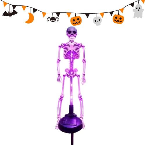 Varita esqueleto solar soluciona decoración exterior Halloween