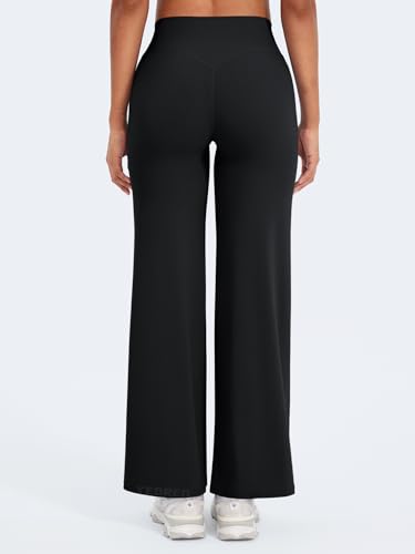 Image of YEOREO Ease Workout Leggings Womens No Front Seam Straight Leggings 29 inch / 31.5 inch / 33 inch / 35 inch High Waist Buttery Eddiy Yoga Pants