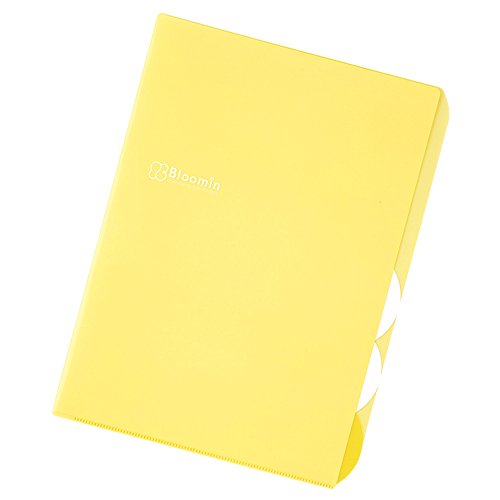 リヒトラブ Bloomin クリヤーホルダー 3ポケット A4 レモンイエロー F-7731-5