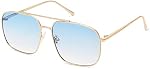 SOJOS Retro Square Aviator Sunglasses Womens Mens Aesthetic Y2k Light Lens Shades SJ1176
