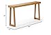 Plank+Beam Solid Wood Console Table, 66 Inch, Sofa Table, Narrow Entryway Table for Hallway, Behind The Couch, Living Room, Foyer, Easy Assembly, Pecan