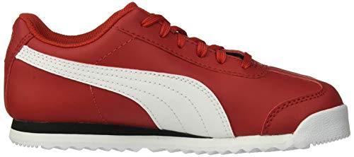 PUMA PUMA Unisex-Kid's Ferrari Roma Sneaker, Rosso Corsa White Black, 1.5 M US Little Kid
