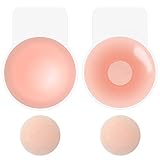 💝PUSH UP EFFEKT - Die Rakaraka Silicone Klebe bh sind perfekt für jedes rückenfreite, trägerlose oder gewagtere Outfit. Die Silicone Pull-ups kleben auf der Haut mit Silikon Gel Brustwarzenabdeckern, unterstützt von zusätzlichen klebenden Parts von oben.