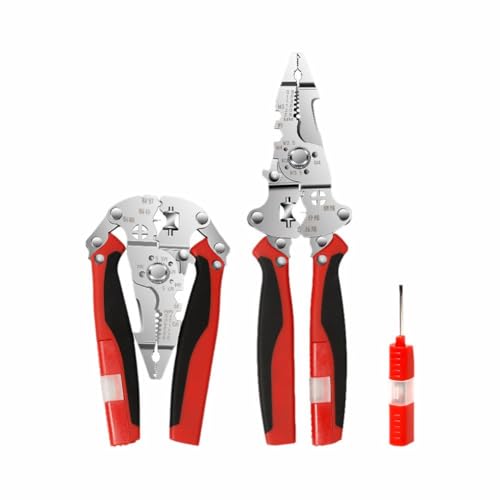 Alicates para pelar cables con medición eléctrica, herramienta específica para electricistas, tijeras de corte