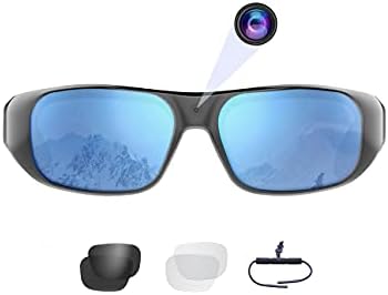 OhO 64GB Camera Glasses,1080P Full HD Smart Glasses with UV400 Sunglasses Lens with IP44 Waterproof for Outdoor Sport