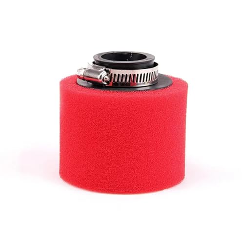Filtre à air moto rouge protégeant le moteur des poussières
