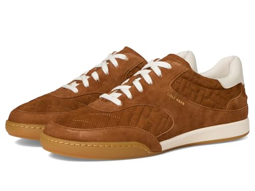 Cole Haan Cole Haan Women's Grandpro Jazlyn Sneaker, Tobacco Suede/Ivory, 7.5-B US