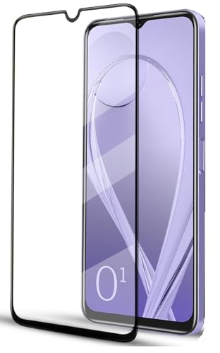Image of HD Tempered Glass Screen Protector Compatible For Lava O1 With Edge To Edge Coverage And Easy Installation Kit