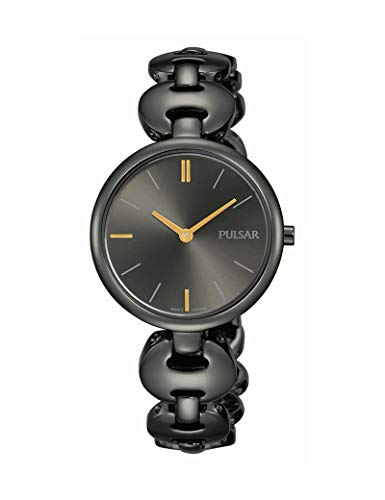 Pulsar Quarz Damen-Uhr mit Titankarbidauflage und Metallband PM2269X1