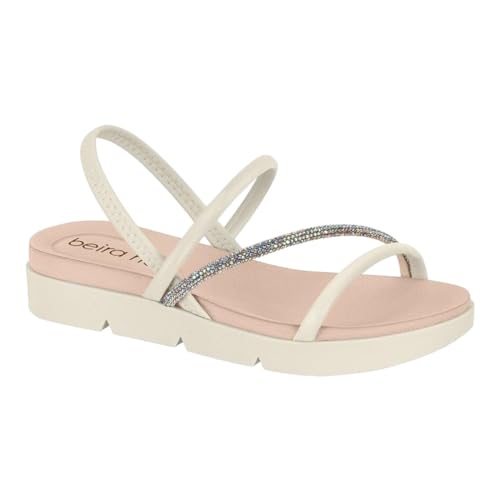 Sandalia Beira Rio 8387.533 Papete Flatform Elastico Tratorada Feminino