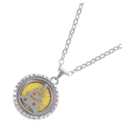 BESPORTBLE 1Pieza Collar Difusor De Aceite De Inoxidable Color Colgante Para Perfumes y Aromas