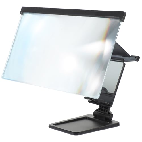 OSOLADY Amplificateur Écran de Téléphone Portable Anti-lumière Bleue Lentille Acrylique et Coque Abs Légère Pliable pour Smartphone Noir, pour Garçon et Filles et Personnes Âgées