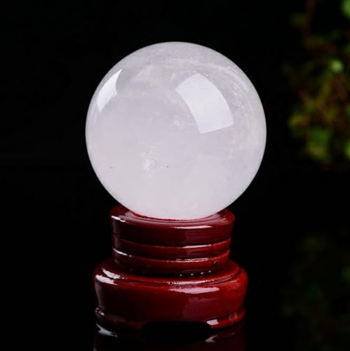 Sphère en quartz blanc de 5cm avec support, idée cadeau originale - 4