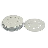 uxcell 5000 Grit 8 Hole 5-inch Diameter Sandpaper Hook Loop Sanding Disc 20 Pcs