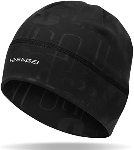 HASAGEI Laufmütze Herren, Winter Mütze Damen Weich Sportmütze Jogging Mütze | Winddichte Laufmütze Prägung Fahrrad Mütze Thermo Wintermütze Geeignet für Frühling Herbst und Winter