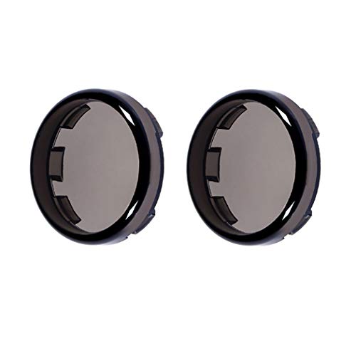 Benlari Smoke Bullet Turn Signal Light Lens Covers Compatible For Harley Davidson Touring Dyna Softail Sportster Electra Street Road Glide Road King Fatboy Heritage 1986-2019 #TOP4
